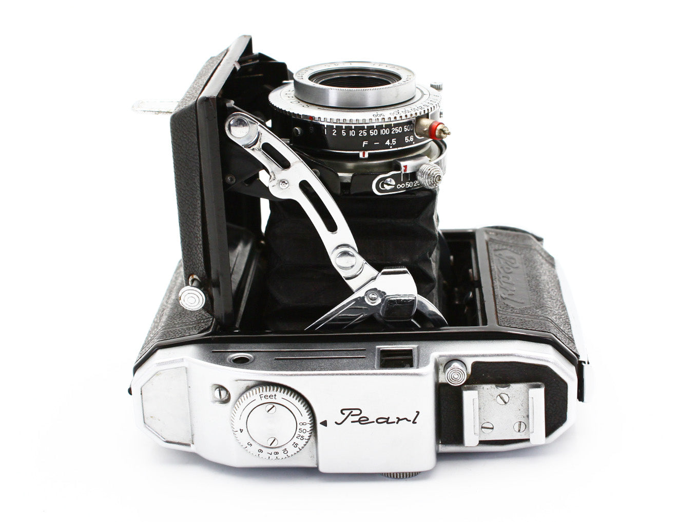 Konishiroku Pearl Rangefinder Film Camera Hexar 75mm f/4.5 from JAPAN 【Exc+3】