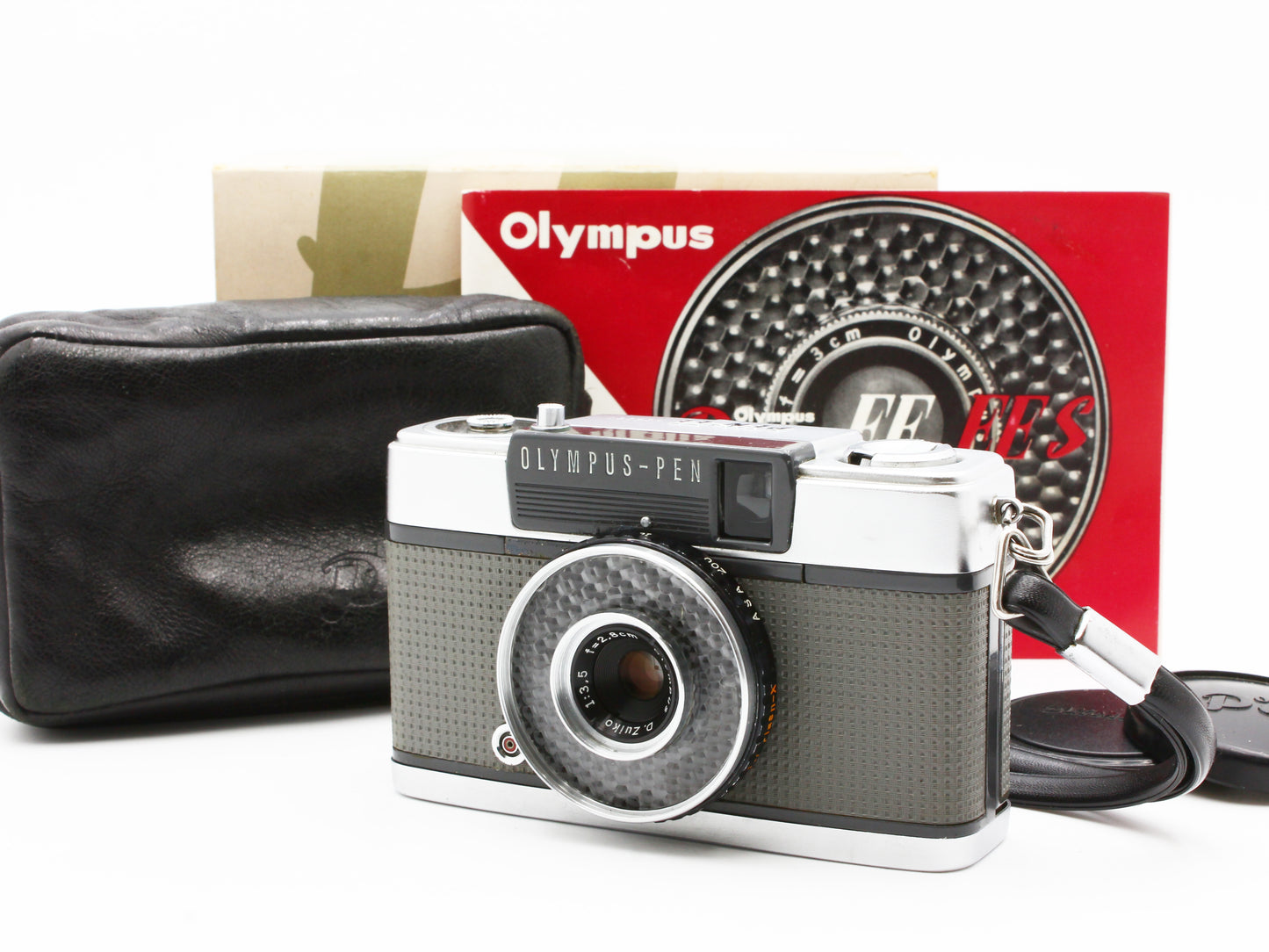 Olympus Pen EE Silver Half Frame 35mm Film Camera D.Zuiko 2.8cm f3.5【Exc+5】