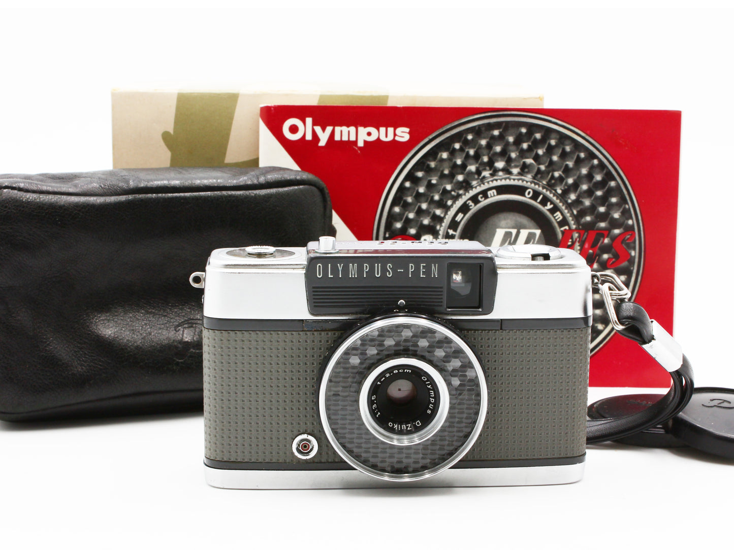 Olympus Pen EE Silver Half Frame 35mm Film Camera D.Zuiko 2.8cm f3.5【Exc+5】
