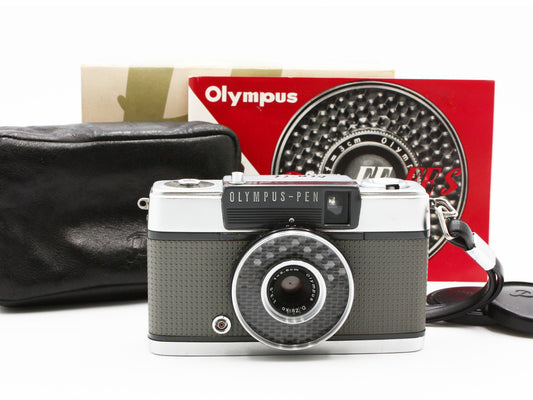 Olympus Pen EE Silver Half Frame 35mm Film Camera D.Zuiko 2.8cm f3.5【Exc+5】