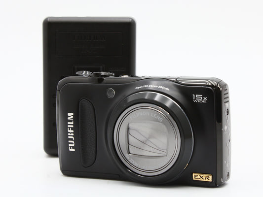 FUJIFILM FinePix F300EXR Compact Digital Camera Black 15x Zoom Lens JAPAN【Exc+4】