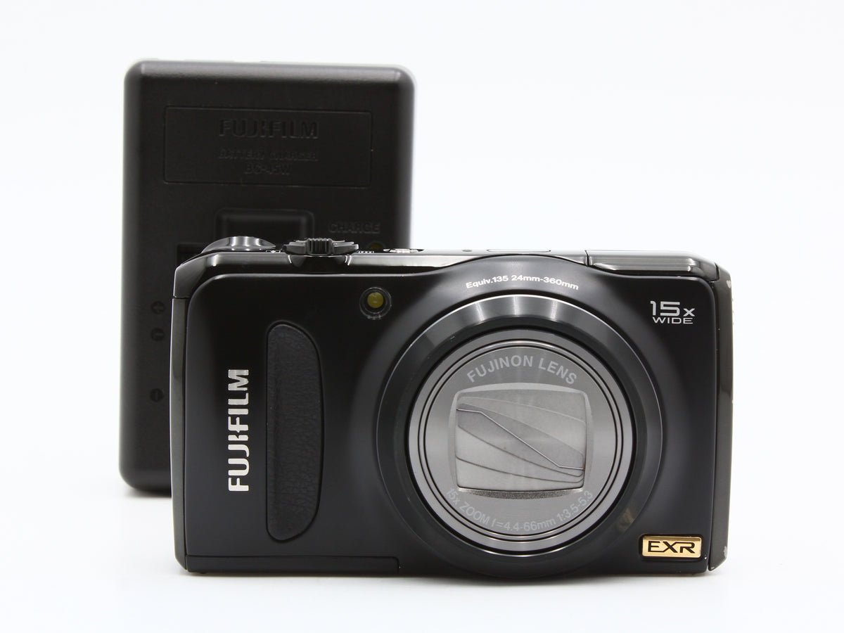 FUJIFILM FinePix F300EXR Compact Digital Camera Black 15x Zoom Lens JAPAN【Exc+4】