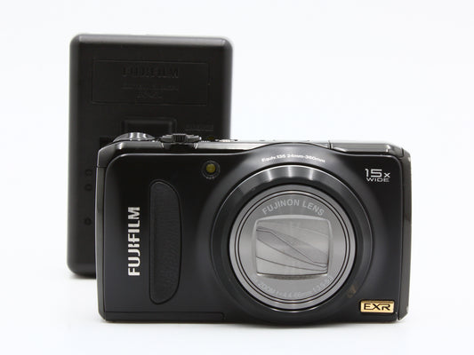 FUJIFILM FinePix F300EXR Compact Digital Camera Black 15x Zoom Lens JAPAN【Exc+4】
