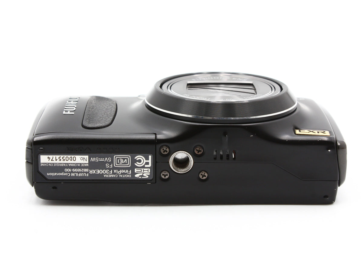 FUJIFILM FinePix F300EXR Compact Digital Camera Black 15x Zoom Lens JAPAN【Exc+4】