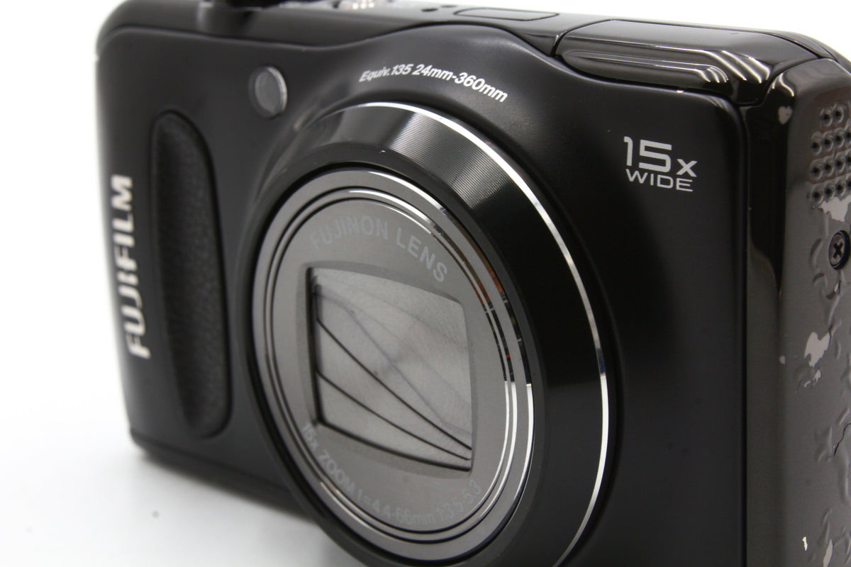 FUJIFILM FinePix F300EXR Compact Digital Camera Black 15x Zoom Lens JAPAN【Exc+4】