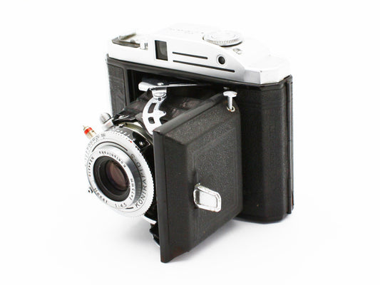 Konishiroku Pearl Rangefinder Film Camera Hexar 75mm f/4.5 from JAPAN 【Exc+3】