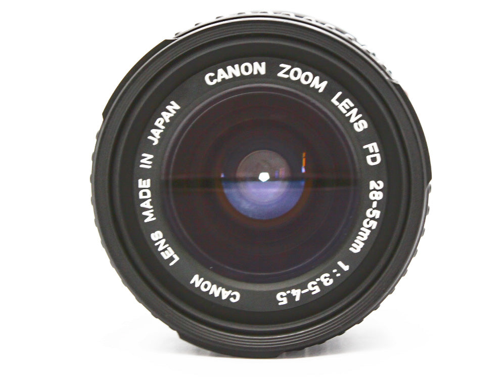 Canon AE-1 SLR 35mm Film Camera New FD 28-55mm f/3.5-4.5 Zoom Lens JAPAN【Exc+4】