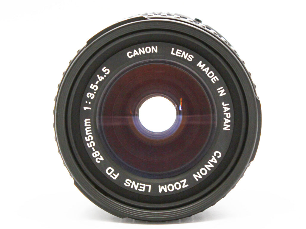Canon AE-1 SLR 35mm Film Camera New FD 28-55mm f/3.5-4.5 Zoom Lens JAPAN【Exc+4】