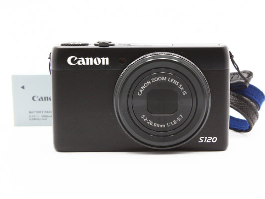 Canon PowerShot S120  Compact Digital Camera Black from JAPAN 【Very Good】
