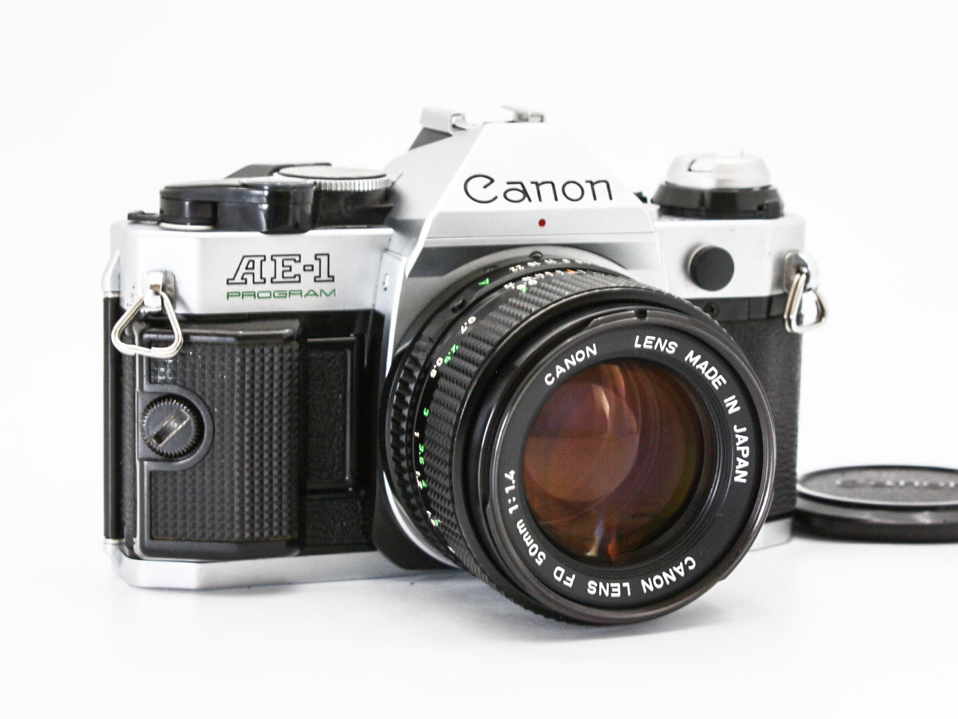 CANON AE-1 Program SLR 35mm Film Camera New FD 50mm f/1.4 Lens from JAPAN【Exc+4】