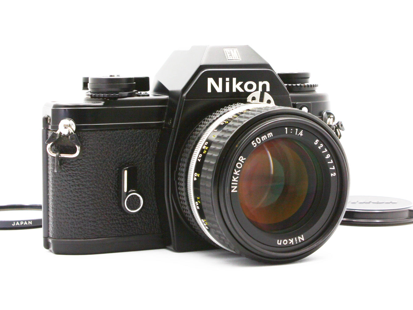 Nikon EM Black 35mm SLR Film Camera NIKKOR 50mm f/1.4 Ai-S Lens JAPAN【Exc+3】