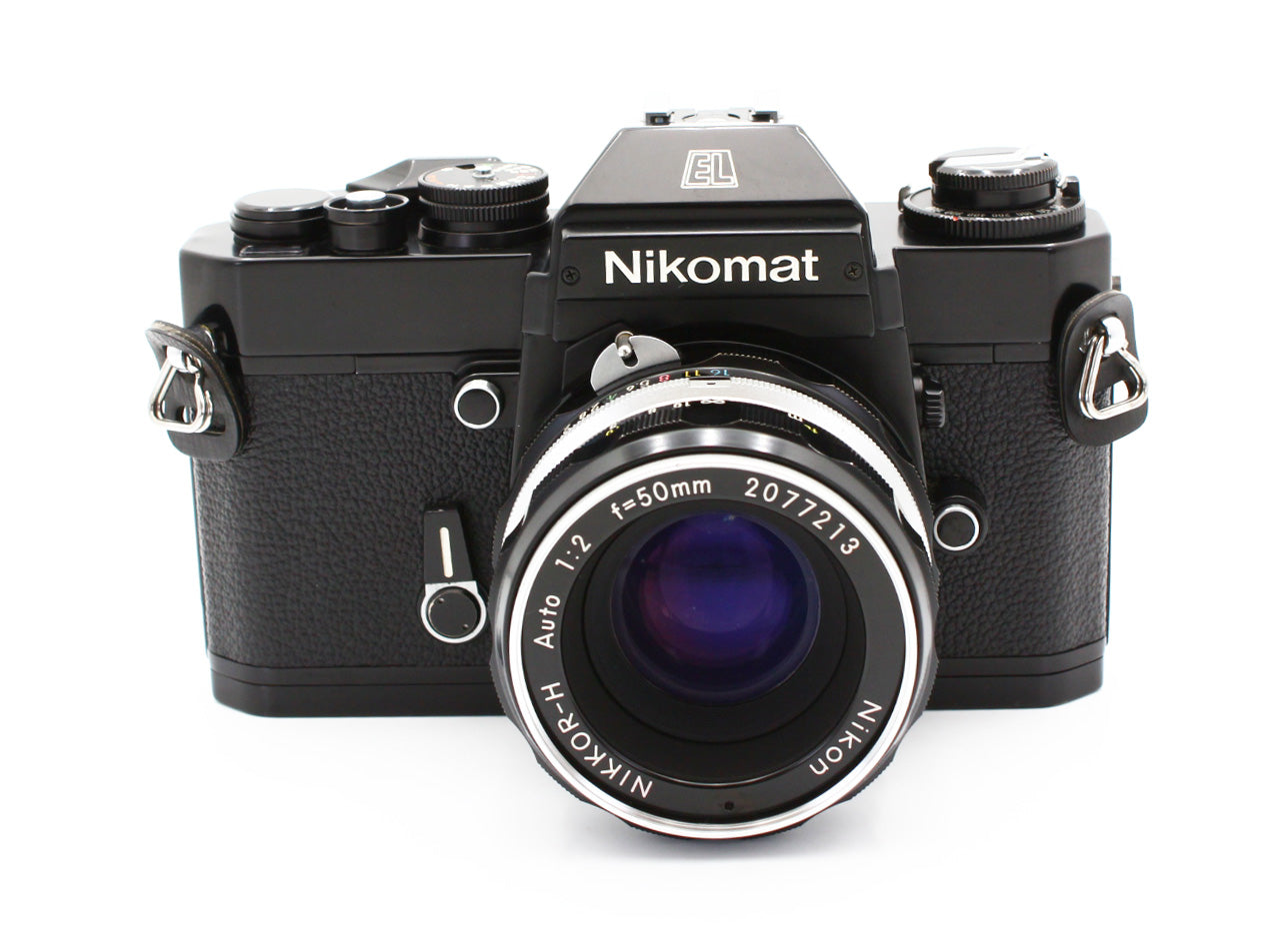 Nikon Nikomat EL 35mm SLR Film Camera NIKKOR-H 50mm f/2 Non-Ai Lens JAPAN【Exc+4】