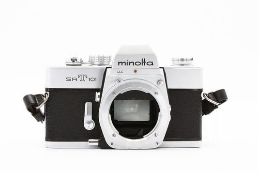 Minolta SRT 101 Silver Body 35mm SLR Film Camera from Japan【Very good】