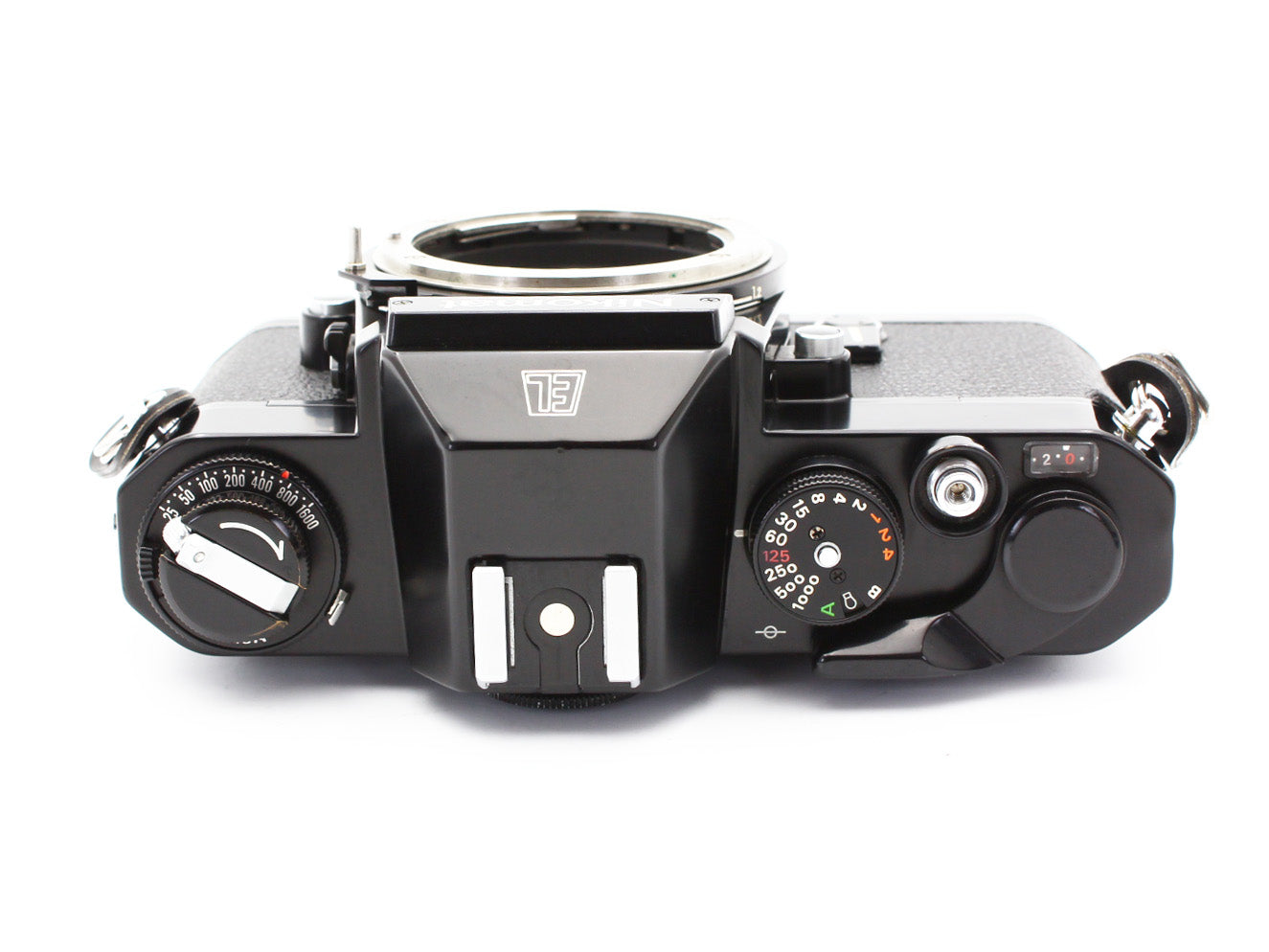 Nikon Nikomat EL 35mm SLR Film Camera NIKKOR-H 50mm f/2 Non-Ai Lens JAPAN【Exc+4】