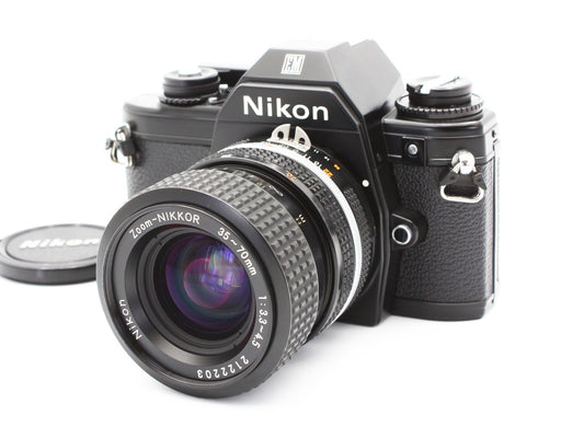 Nikon EM Film Camera Black Zoom-Nikkor 35-70mm f/3.3-4.5 Ai-s Lens JAPAN【Exc+4】