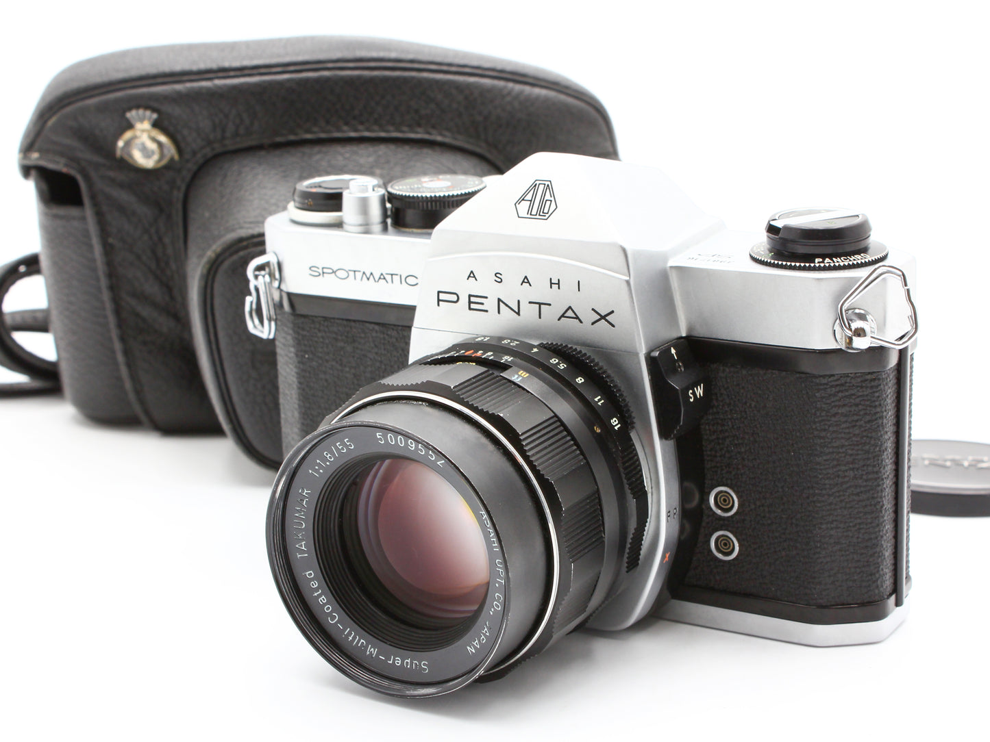Asahi PENTAX SP SPOTMATIC Film Camera Super-Takumar 55mm f/1.8 Lens JAPAN【Exc+4】