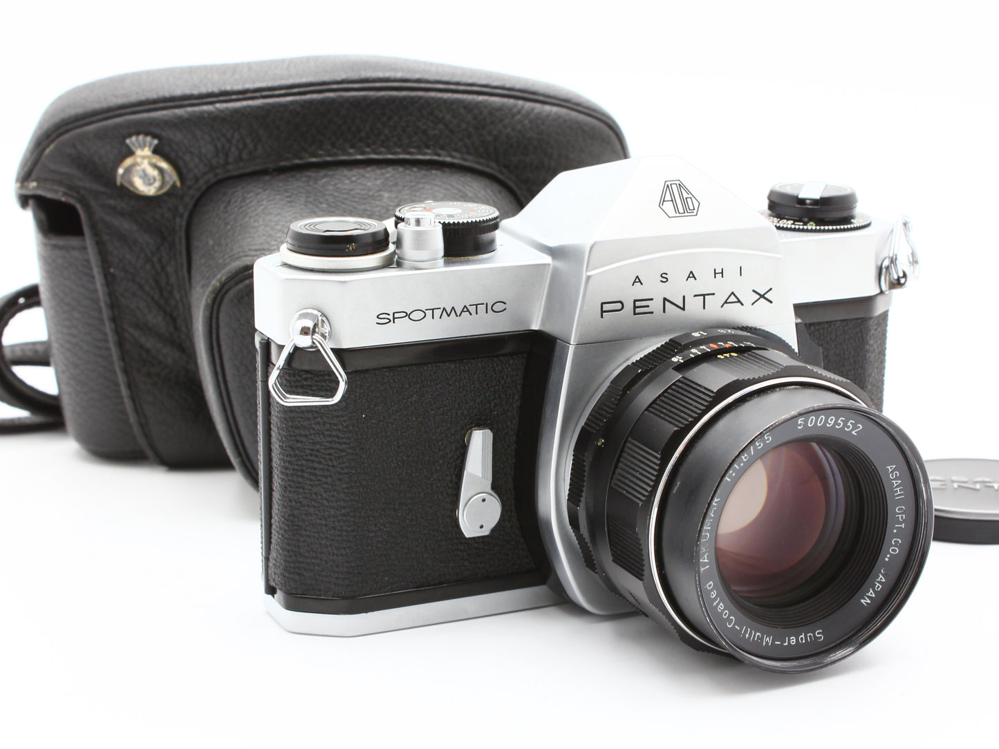 Asahi PENTAX SP SPOTMATIC Film Camera Super-Takumar 55mm f/1.8 Lens JAPAN【Exc+4】