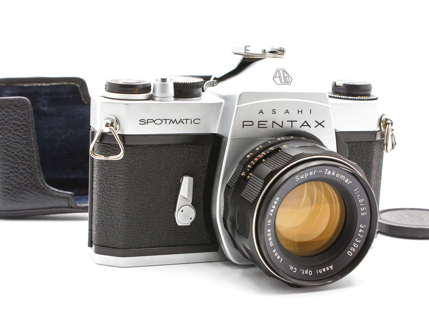 Asahi PENTAX SP SPOTMATIC Film Camera Super-Takumar 55mm f/1.8 Lens JAPAN【Exc+5】