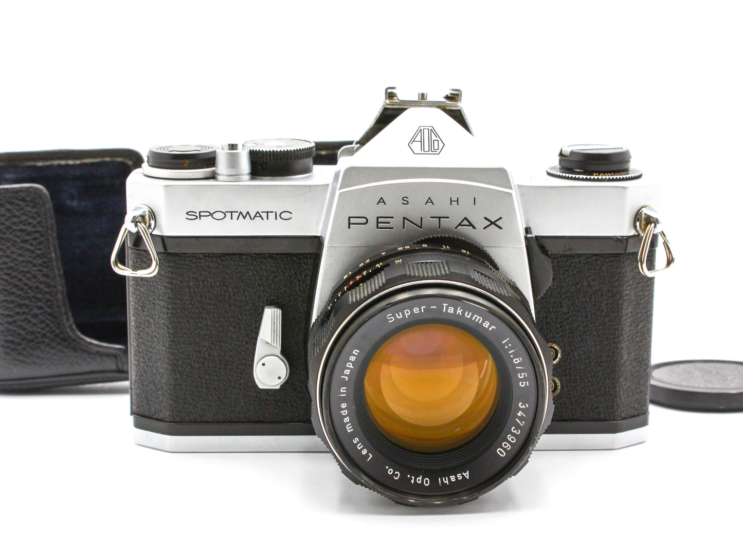 Asahi PENTAX SP SPOTMATIC Film Camera Super-Takumar 55mm f/1.8 Lens JAPAN【Exc+5】