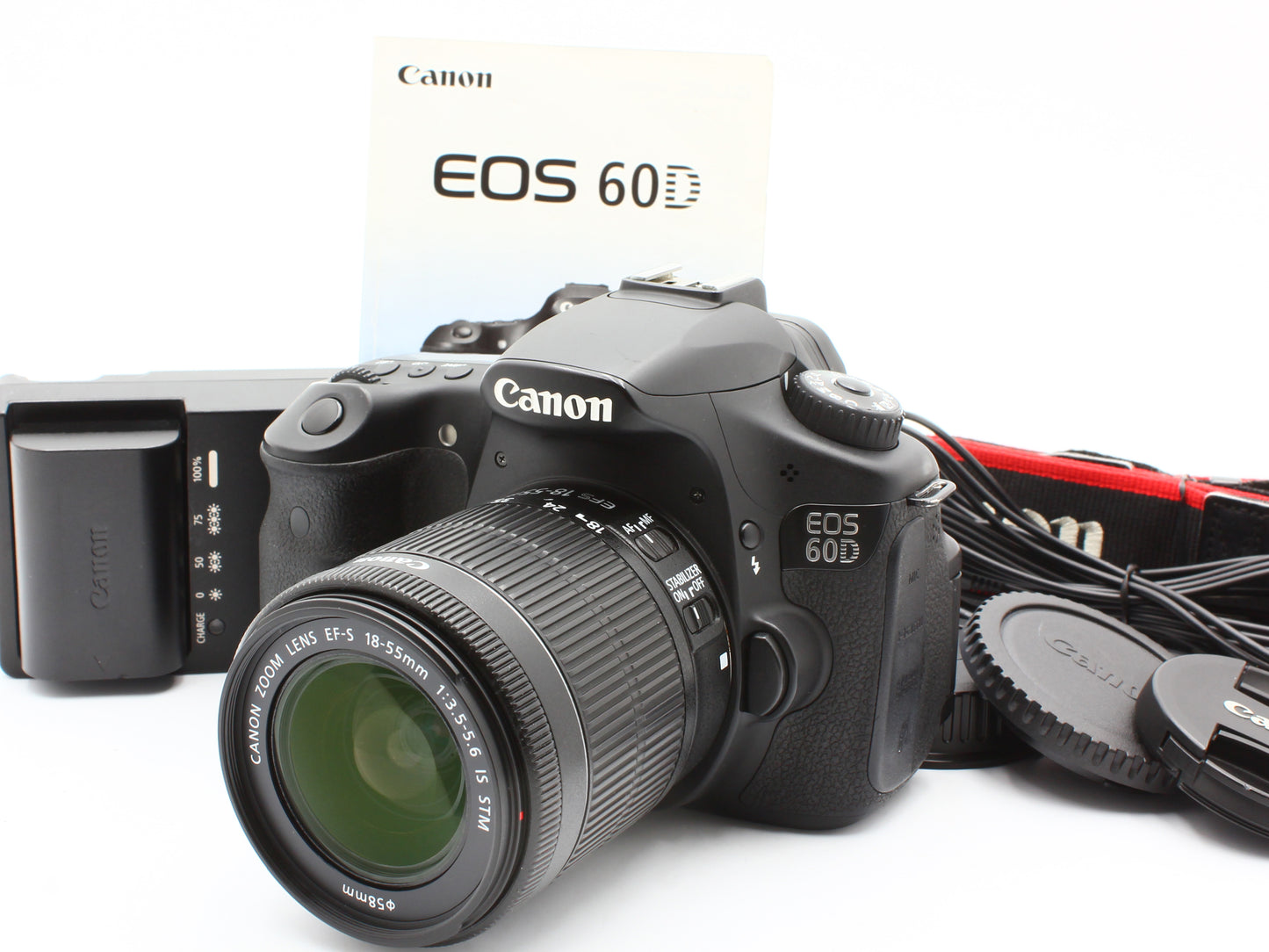 Canon EOS 60D DSLR Camera EF-S 18-55mm f/3.5-5.6 IS STM Lens JAPAN【Very Good】