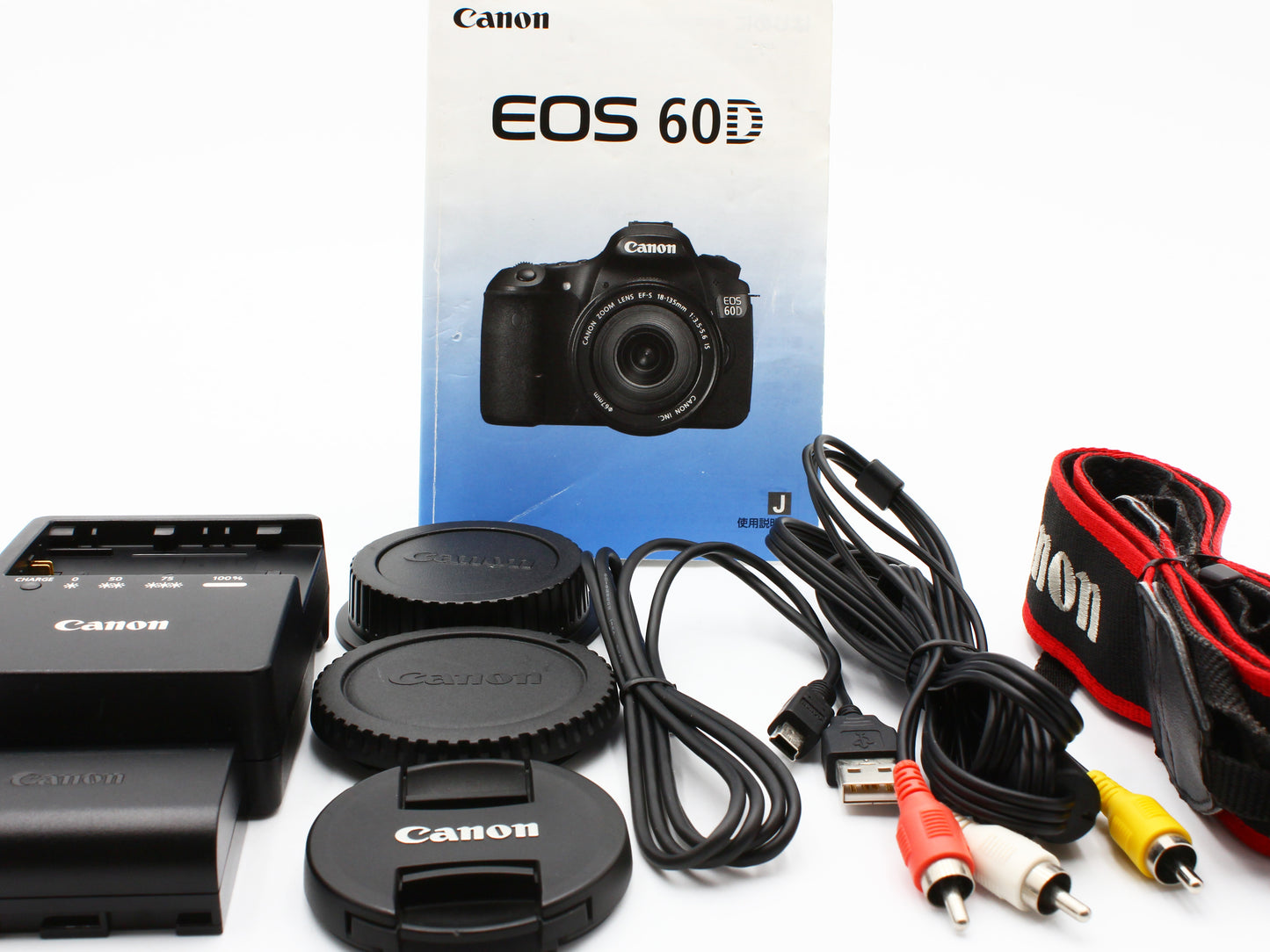 Canon EOS 60D DSLR Camera EF-S 18-55mm f/3.5-5.6 IS STM Lens JAPAN【Very Good】