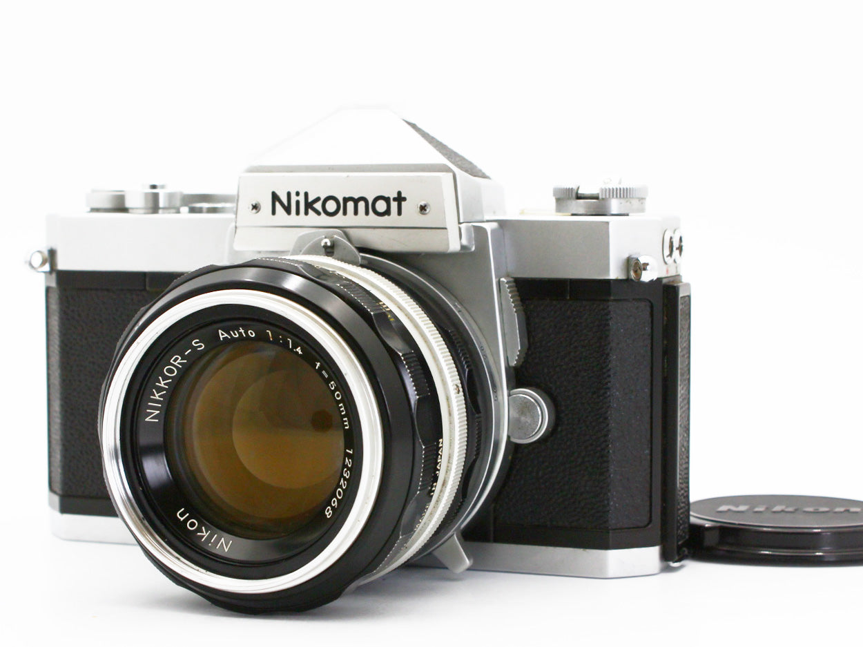 Nikon Nikomat FTN Silver 35mm Film Camera Nikkor-S 50mm f/1.4 Non-AI Lens【Exc+3】