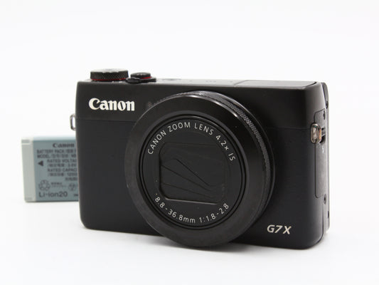 Canon PowerShot G7 X Black Compact Digital Camera 4.2x Zoom Lens from JAPAN【Exc+3】