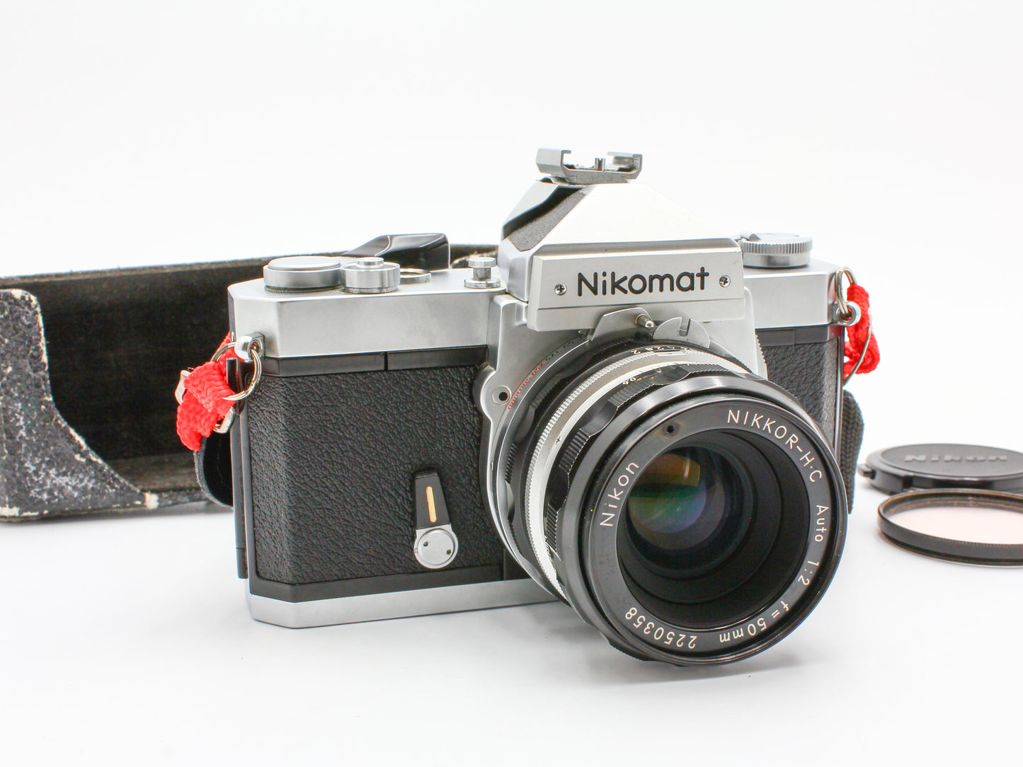 Nikon Nikomat FTN Silver 35mm SLR Film Camera Nikkor-H·C 50mm F2 Lens【Very Good】