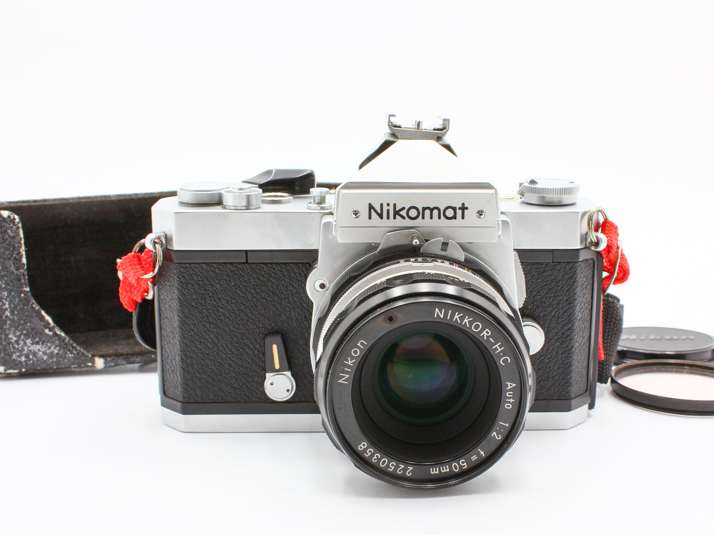 Nikon Nikomat FTN Silver 35mm SLR Film Camera Nikkor-H·C 50mm F2 Lens【Very Good】