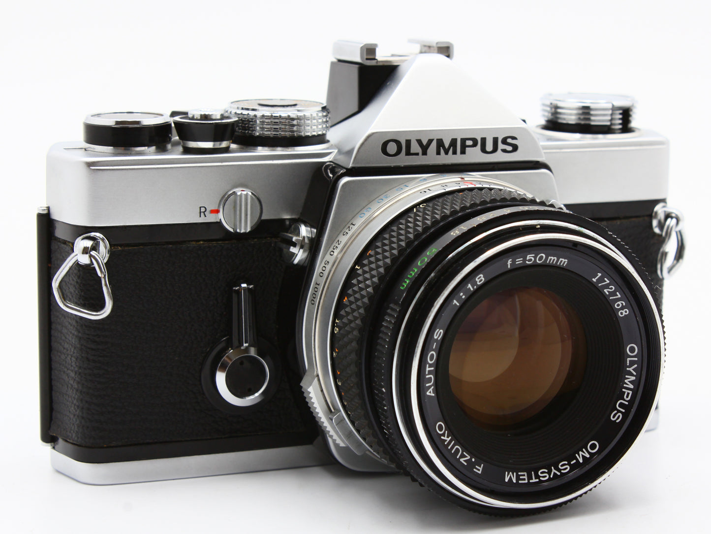 Olympus OM-1 35mm SLR Camera F.Zuiko Auto-S 50mm f1.8 Lens【Very Good】
