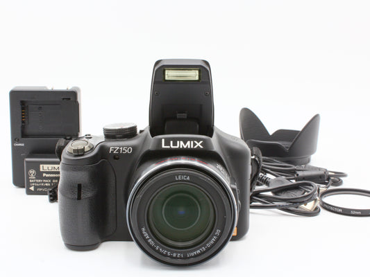 Panasonic LUMIX DMC-FZ150 Digital Camera Black 24x Zoom Lens JAPAN【Near Mint】