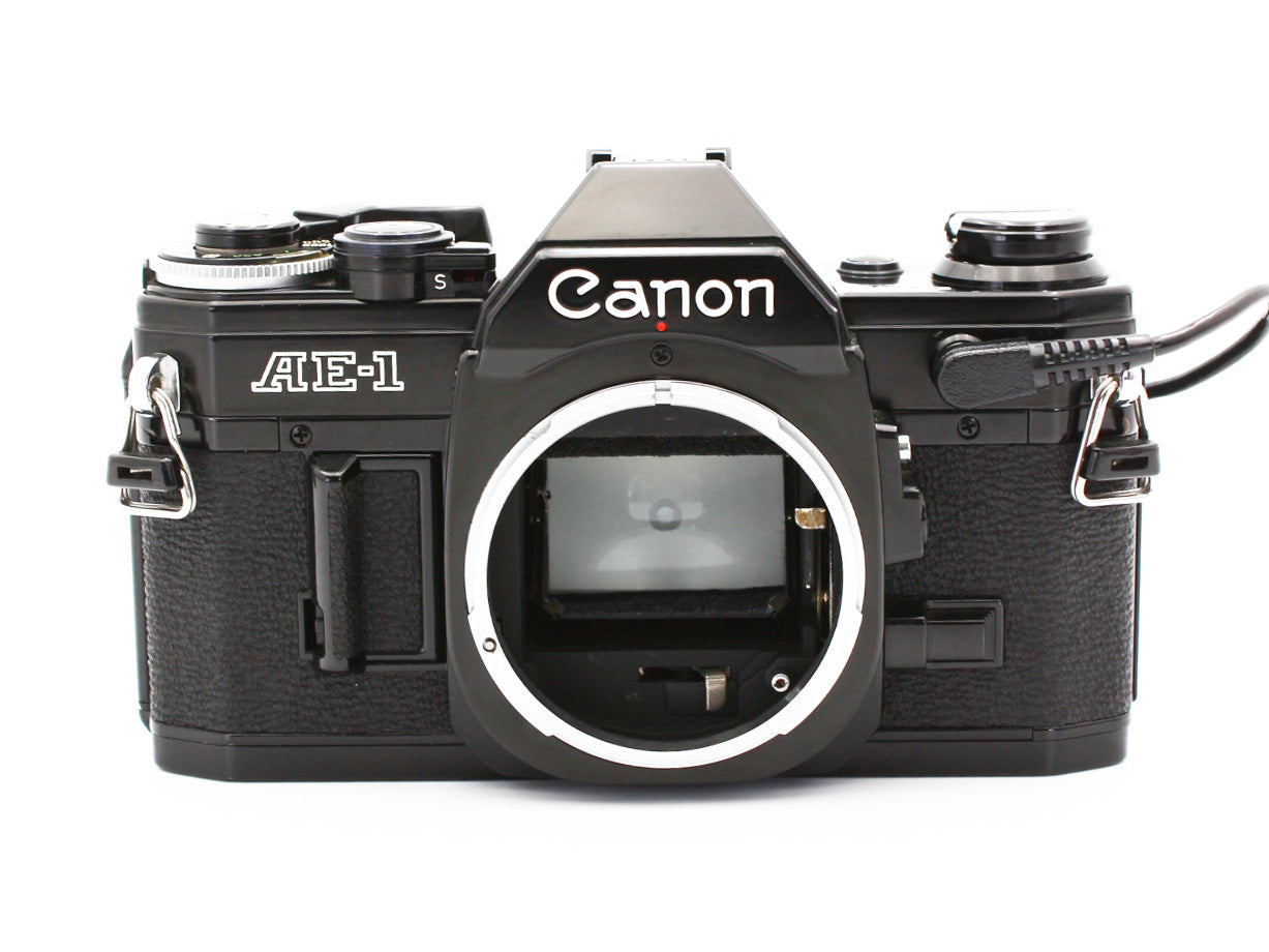 Canon AE-1 35mm SLR Film Camera  Black Body Date Back A from JAPAN【Exc+5】
