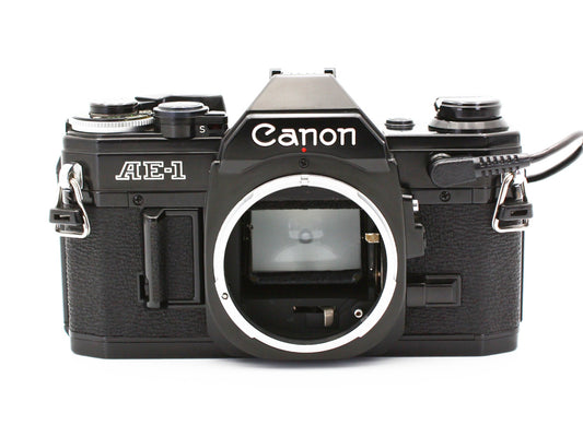 Canon AE-1 35mm SLR Film Camera  Black Body Date Back A from JAPAN【Exc+5】