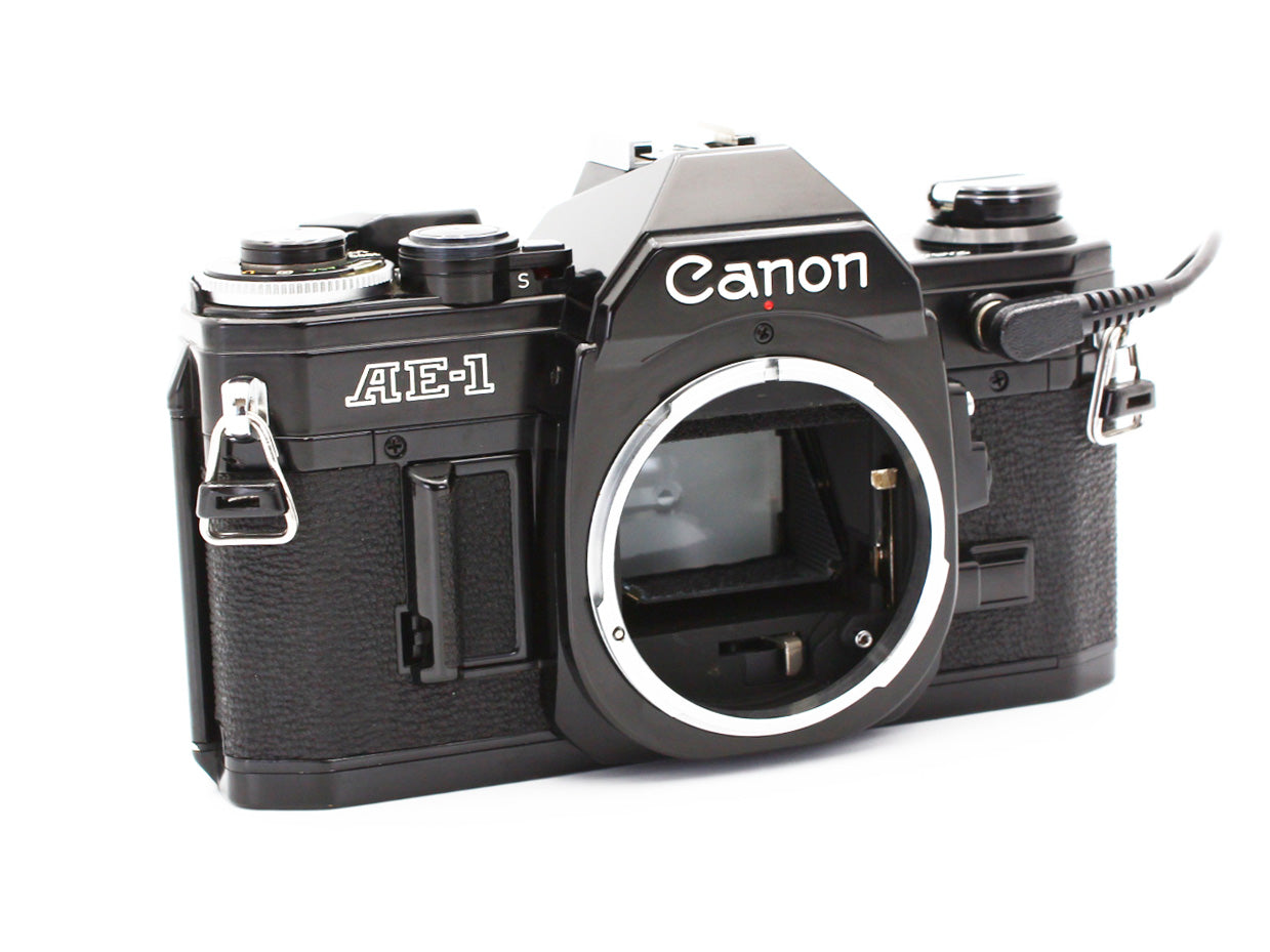 Canon AE-1 35mm SLR Film Camera  Black Body Date Back A from JAPAN【Exc+5】