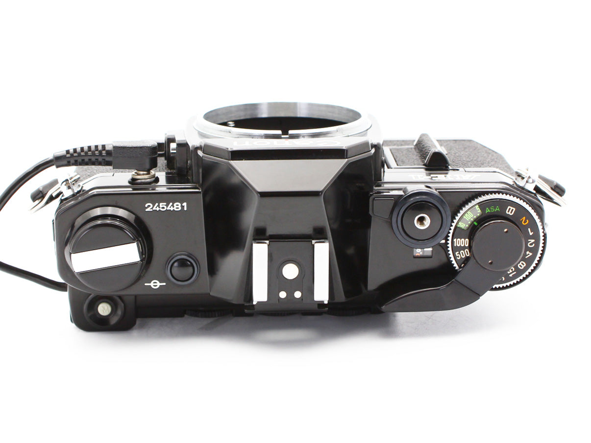 Canon AE-1 35mm SLR Film Camera  Black Body Date Back A from JAPAN【Exc+5】