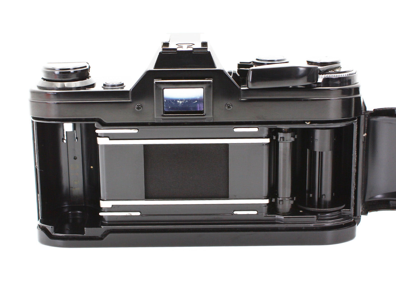Canon AE-1 35mm SLR Film Camera  Black Body Date Back A from JAPAN【Exc+5】