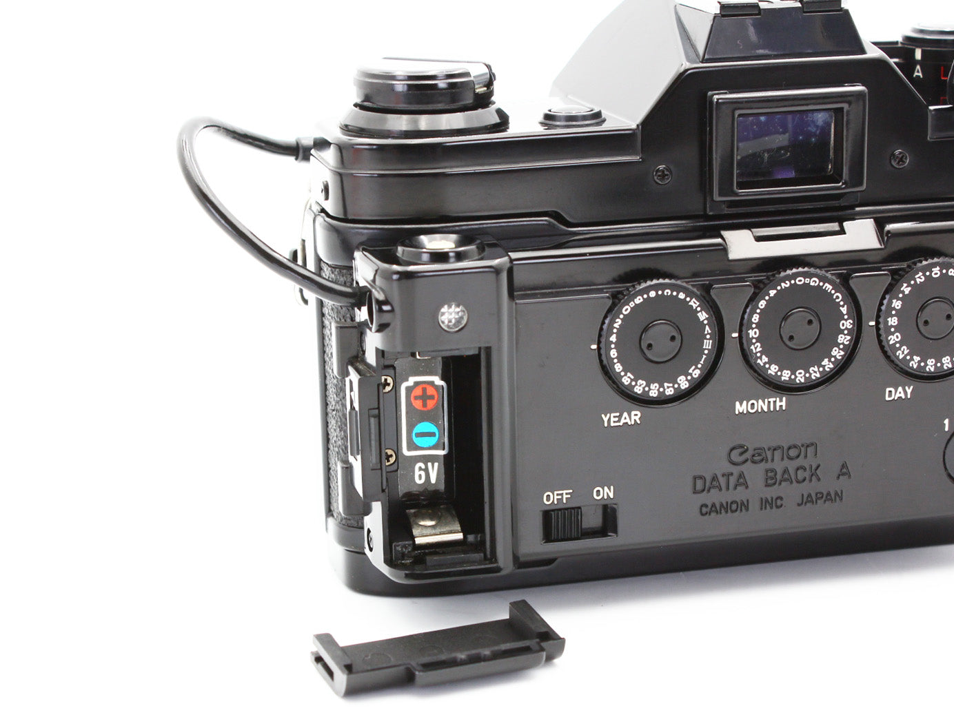 Canon AE-1 35mm SLR Film Camera  Black Body Date Back A from JAPAN【Exc+5】