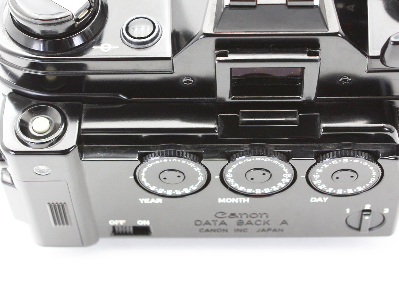 Canon AE-1 35mm SLR Film Camera  Black Body Date Back A from JAPAN【Exc+5】
