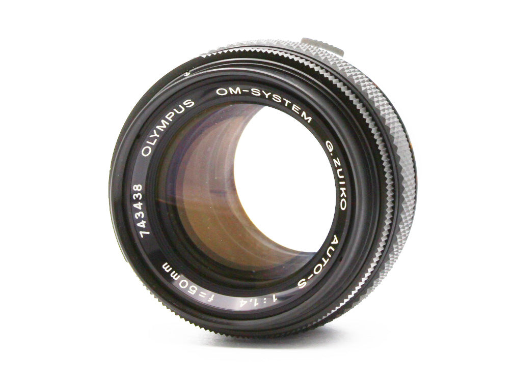 OLYMPUS OM-System G.ZUIKO AUTO-S 50mm f/1.4 MF Lens from JAPAN【Exc+4】