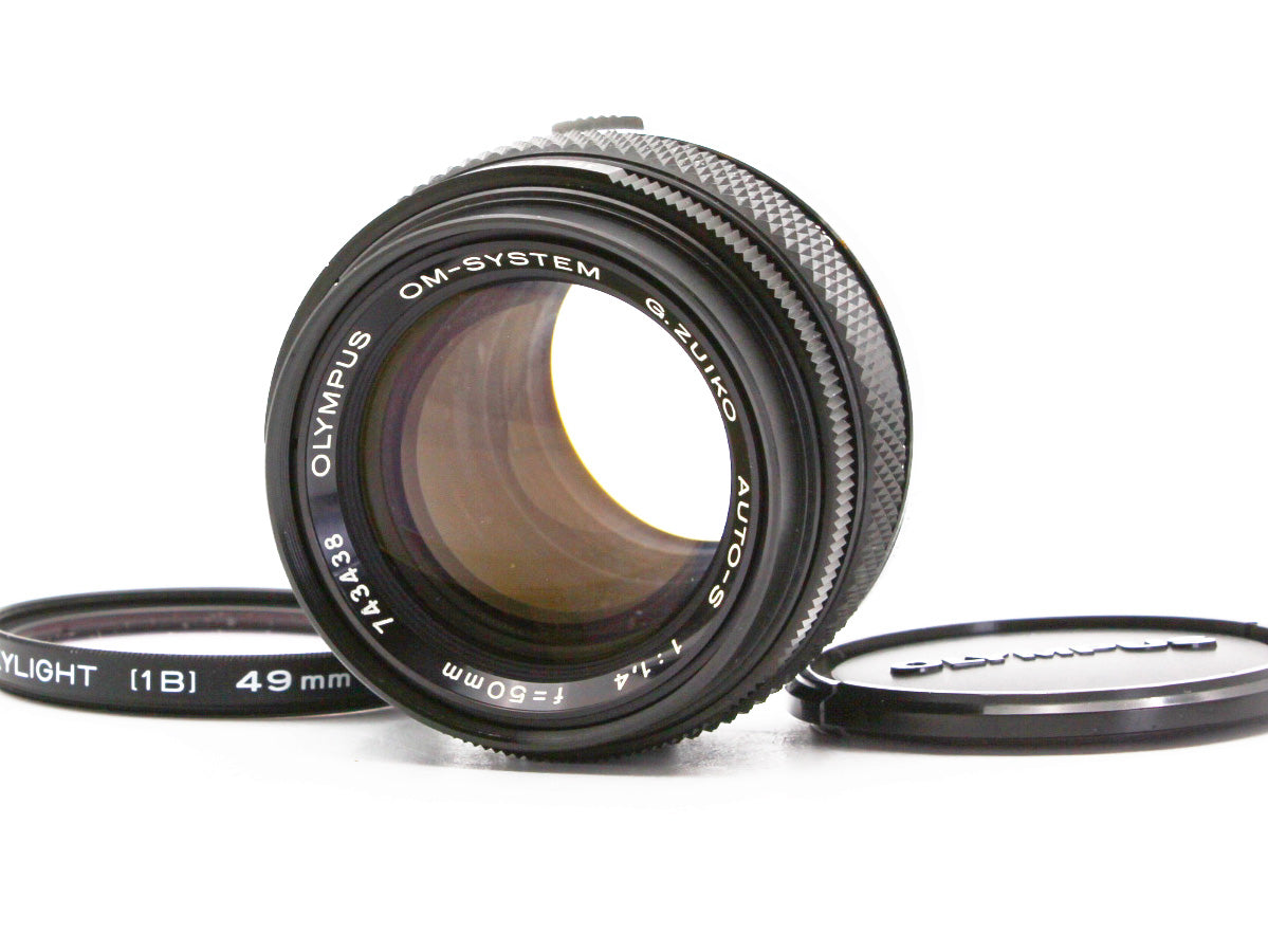OLYMPUS OM-System G.ZUIKO AUTO-S 50mm f/1.4 MF Lens from JAPAN【Exc+4】