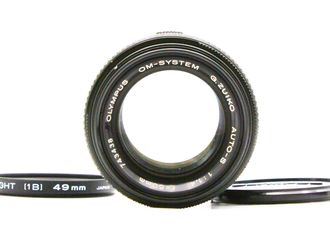 OLYMPUS OM-System G.ZUIKO AUTO-S 50mm f/1.4 MF Lens from JAPAN【Exc+4】
