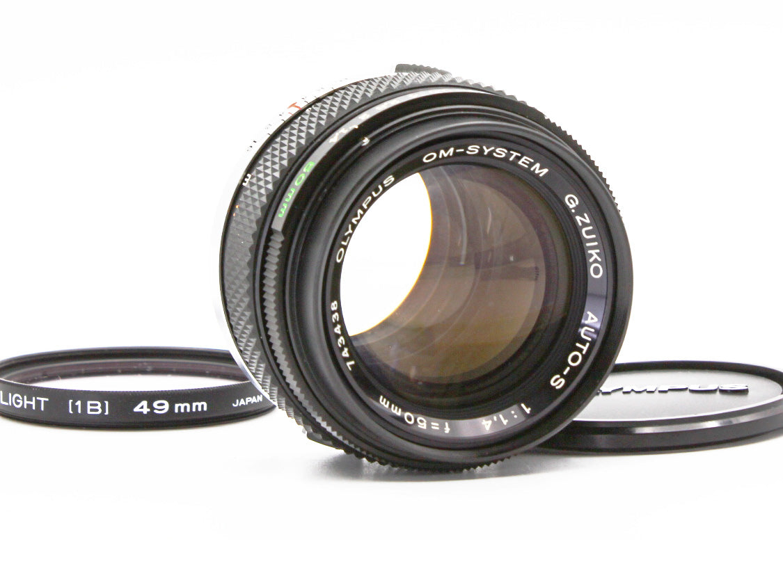 OLYMPUS OM-System G.ZUIKO AUTO-S 50mm f/1.4 MF Lens from JAPAN【Exc+4】