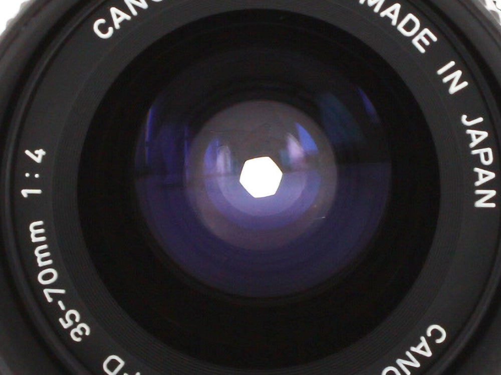 Canon AE-1 SLR Film Camera  Black NFD 35-70mm f/4 Zoom MF Lens from JAPAN【Exc+4】