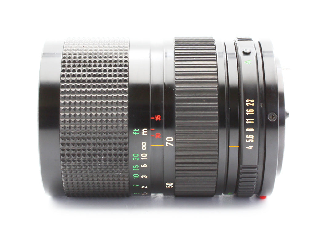 Canon AE-1 SLR Film Camera  Black NFD 35-70mm f/4 Zoom MF Lens from JAPAN【Exc+4】
