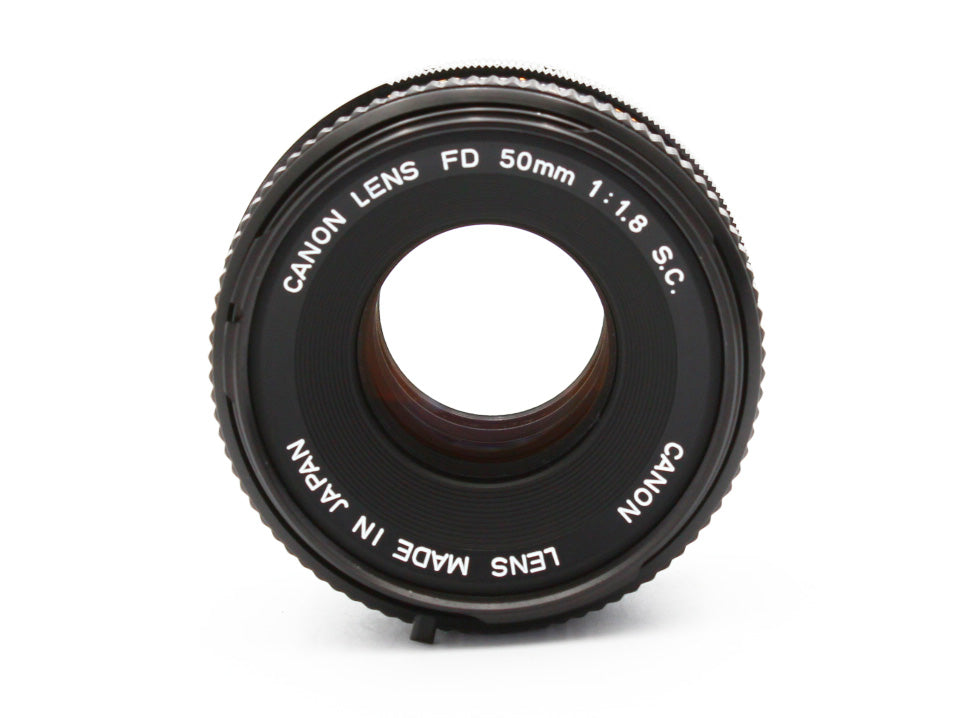 Canon AE-1 SLR Film Camera BLACK  FD 50mm f/1.8 S.C Lens from JAPAN 【Exc+4】