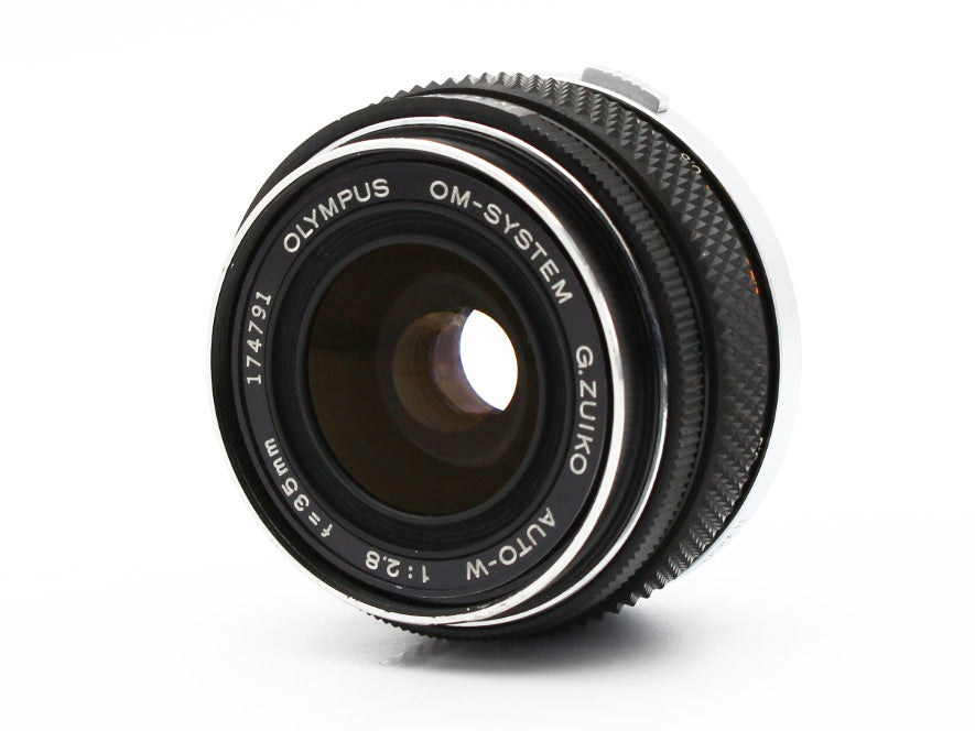 Olympus OM-1 MD 35mm SLR Film Camera G.Zuiko Auto-W 35mm f/2.8 Lens JAPAN【Exc+3】