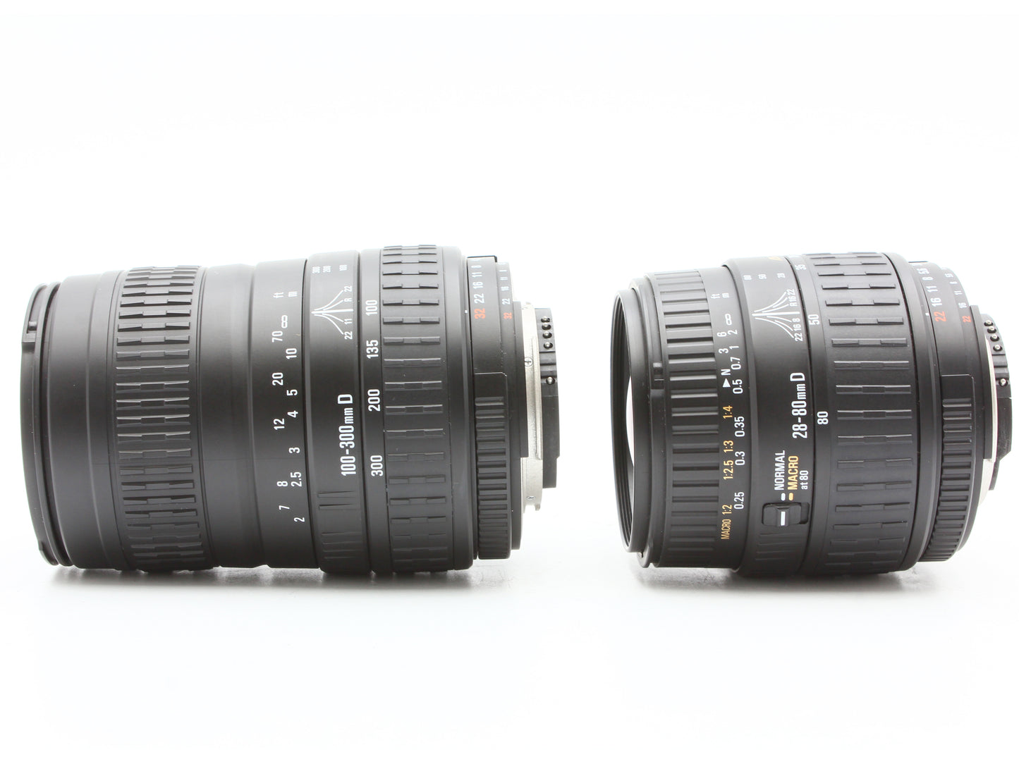 Nikon US Camera SIGMA 28-80mm f/3.5-5.6 100-300mm f/4.5-6.7 for Nikon【Exc+3】