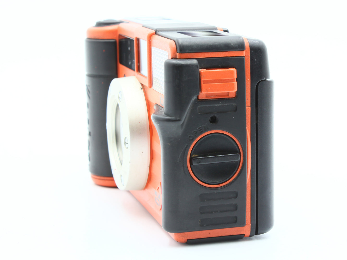 Konica Genba Kantoku 35 WB ECO 35mm Film Camera Orange from JAPAN【Exc+5】