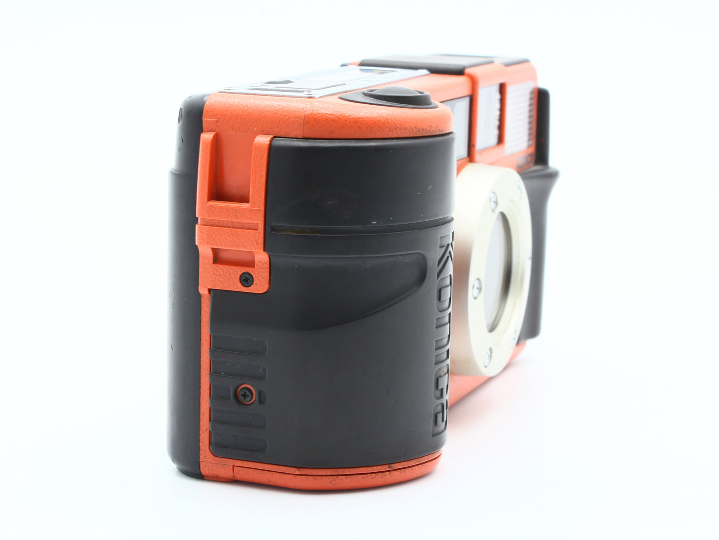 Konica Genba Kantoku 35 WB ECO 35mm Film Camera Orange from JAPAN【Exc+5】