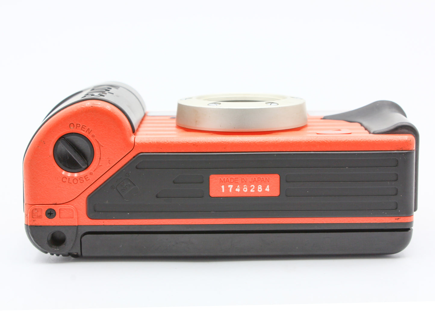 Konica Genba Kantoku 35 WB ECO 35mm Film Camera Orange from JAPAN【Exc+5】